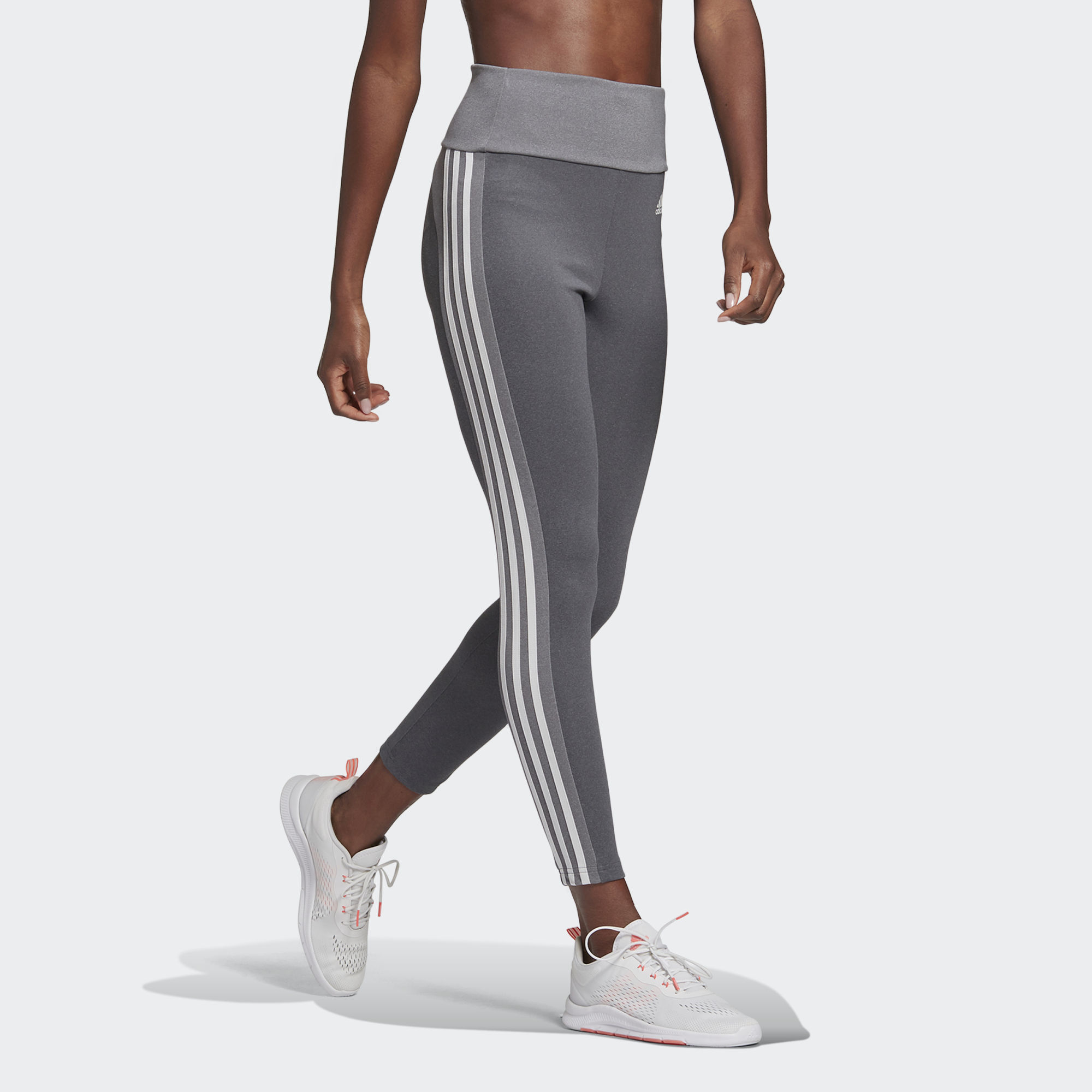 ADIDAS DESIGNED TO MOVE HIGH-RISE 3-STRIPES 7/8 SPORT LEGGINGS GT0178