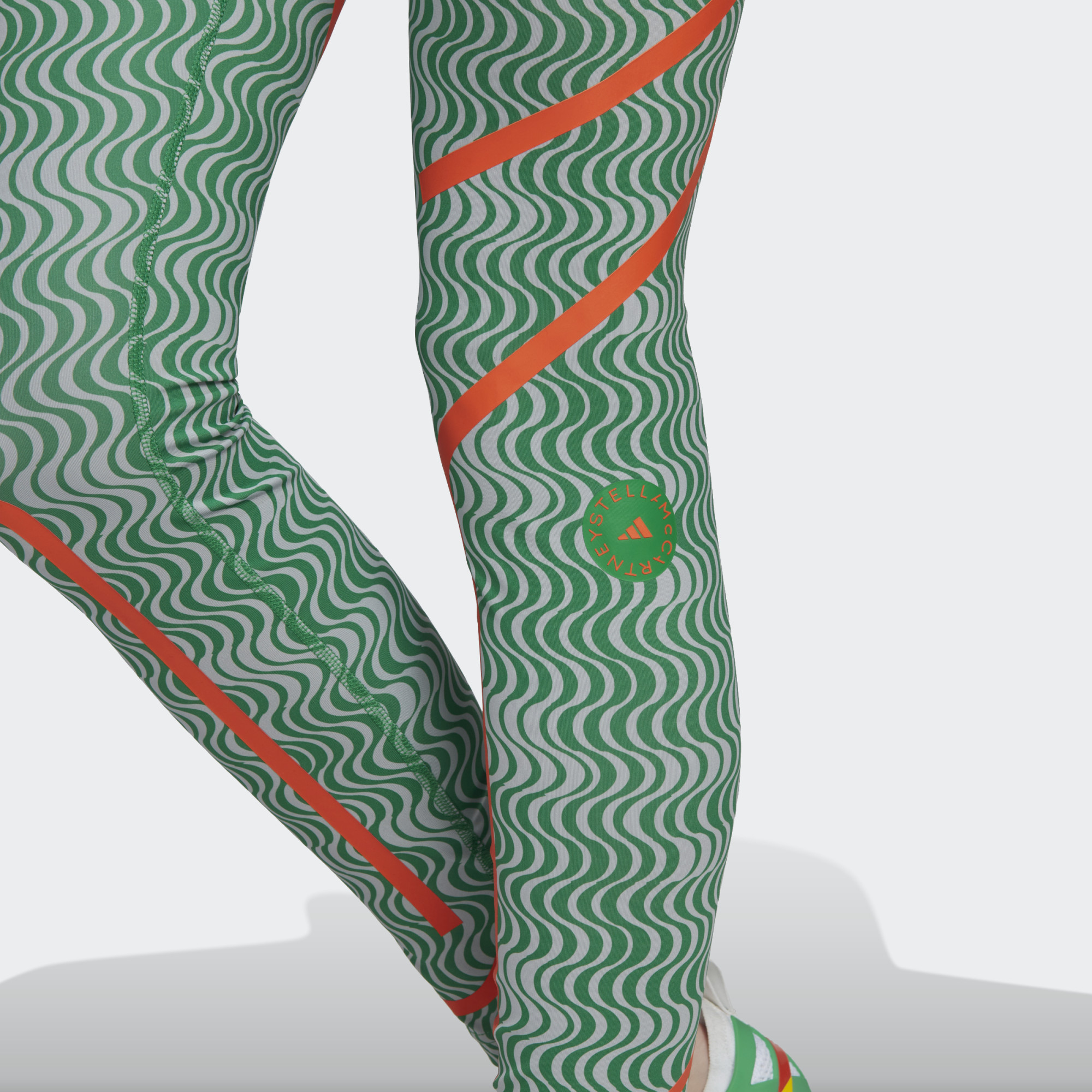 adidas by Stella McCartney TruePurpose Printed Crop Top - Green