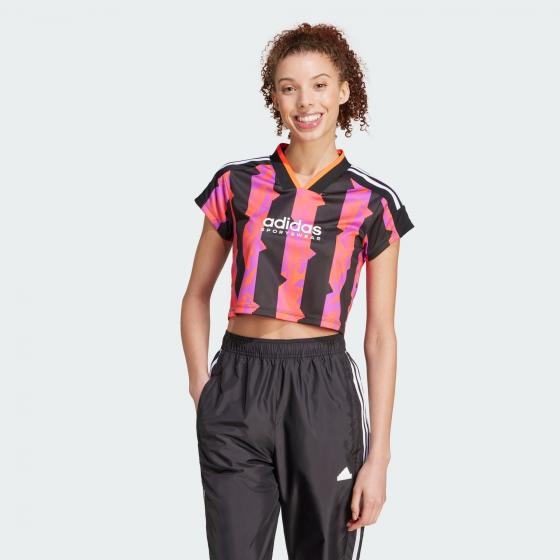 Укорочена футболка Tiro Cut 3-Stripes Print Sportswear IX3517